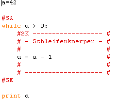 Schleife in einer Hochsprache