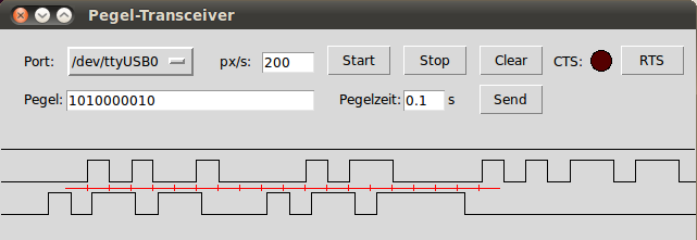 Rohempfang bei Bitzeit = 0,1s