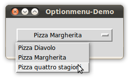 Optionmenu-Demo